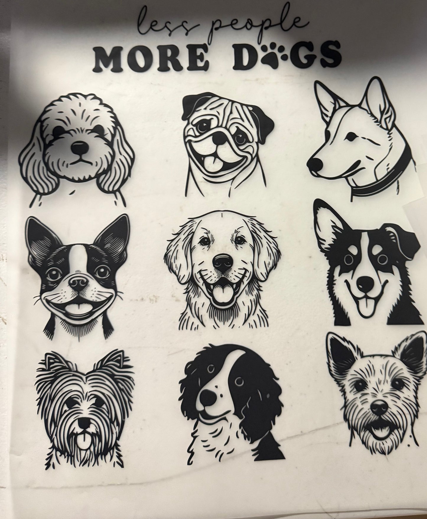 LESS PEOPLE MORE DOGS