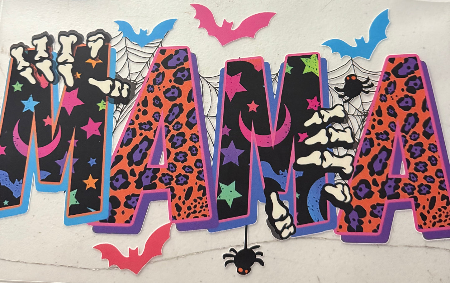 MAMA COLORD CHEETAH BLACK AND STARS