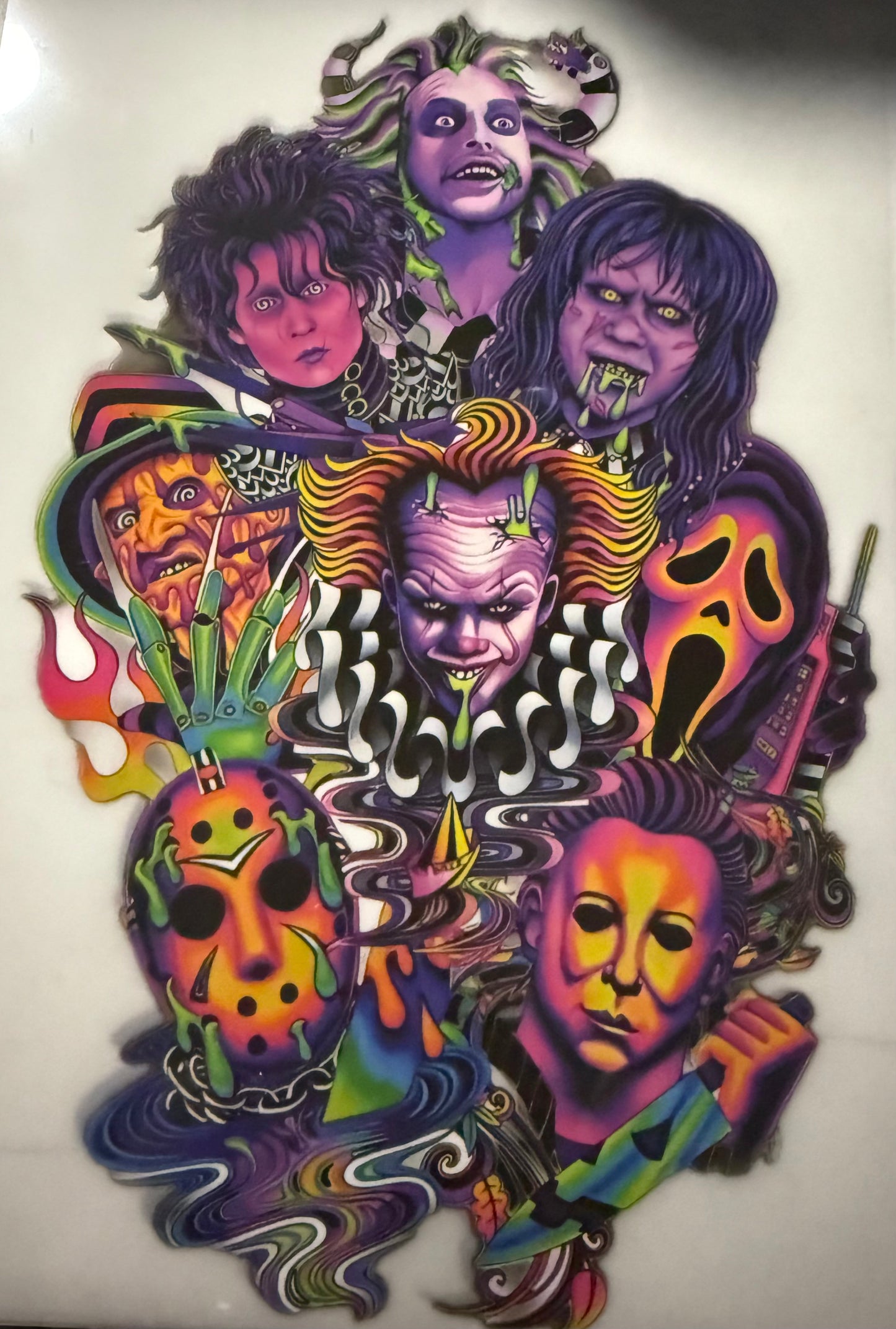 NEON HORROR CHARACTERS GLOW IN THE DARK