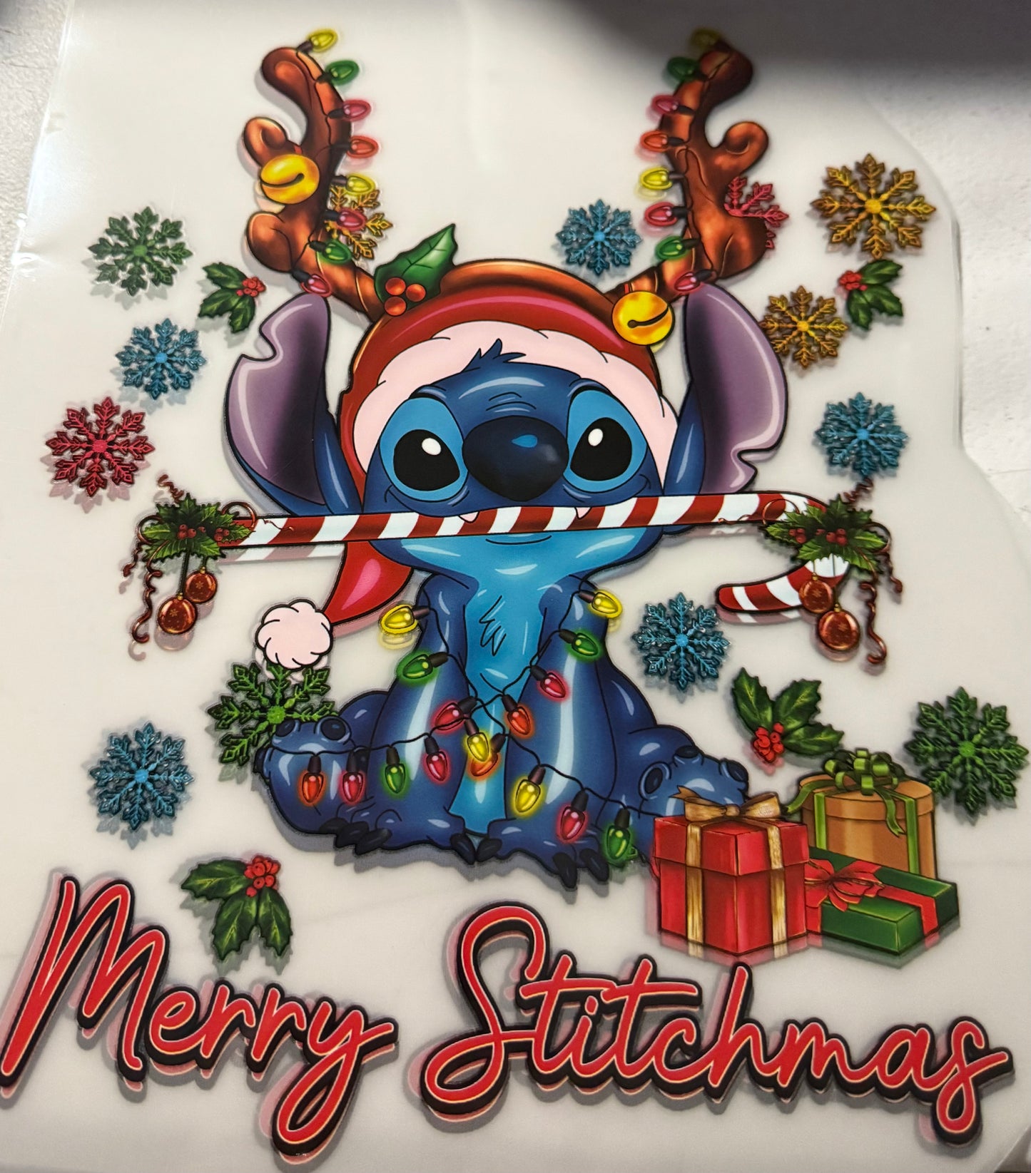 MERRY CHRISTMAS BLUE ALIEN