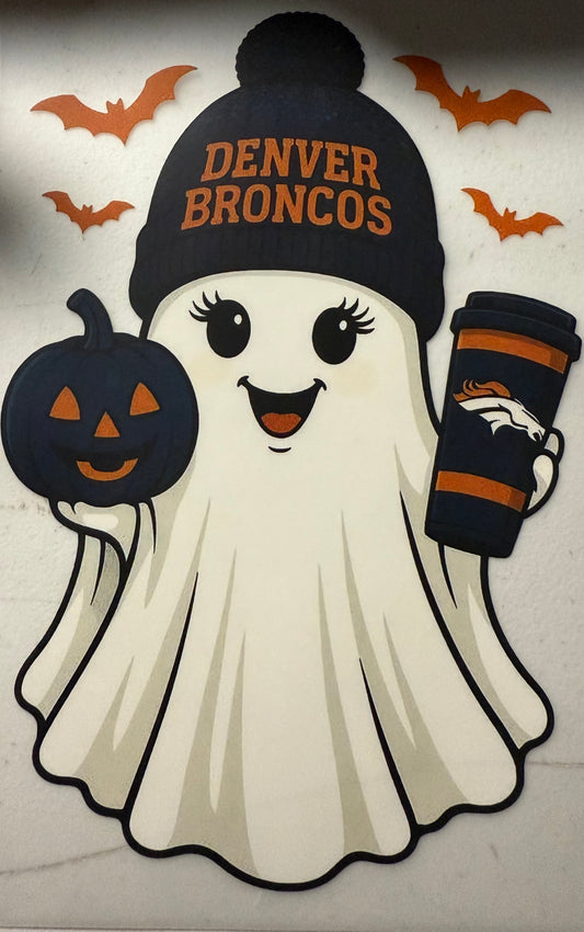 BRONCOS GHOST WITH PUMPKIN