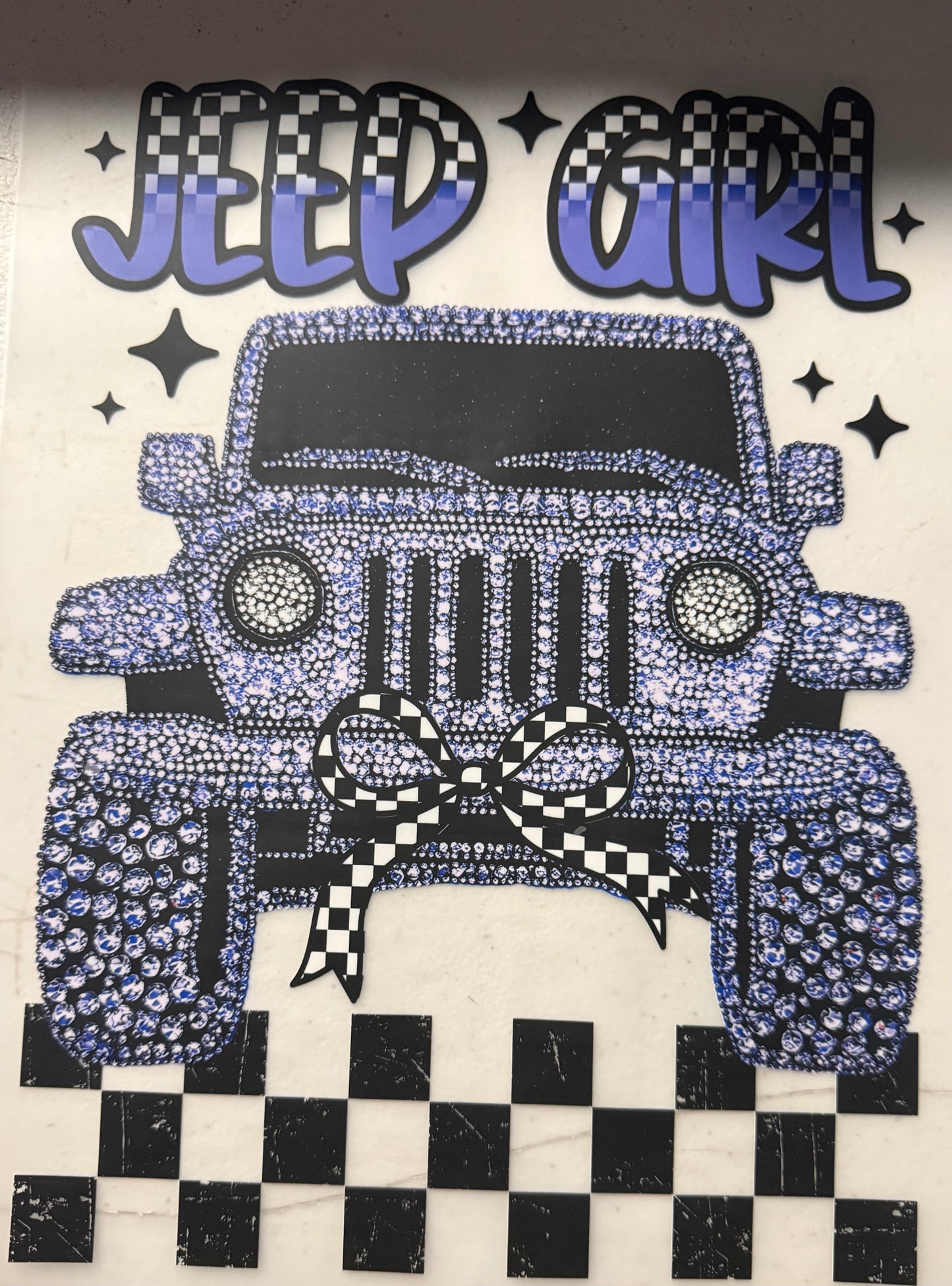 JEEP GIRL PURPLE CHECKERED