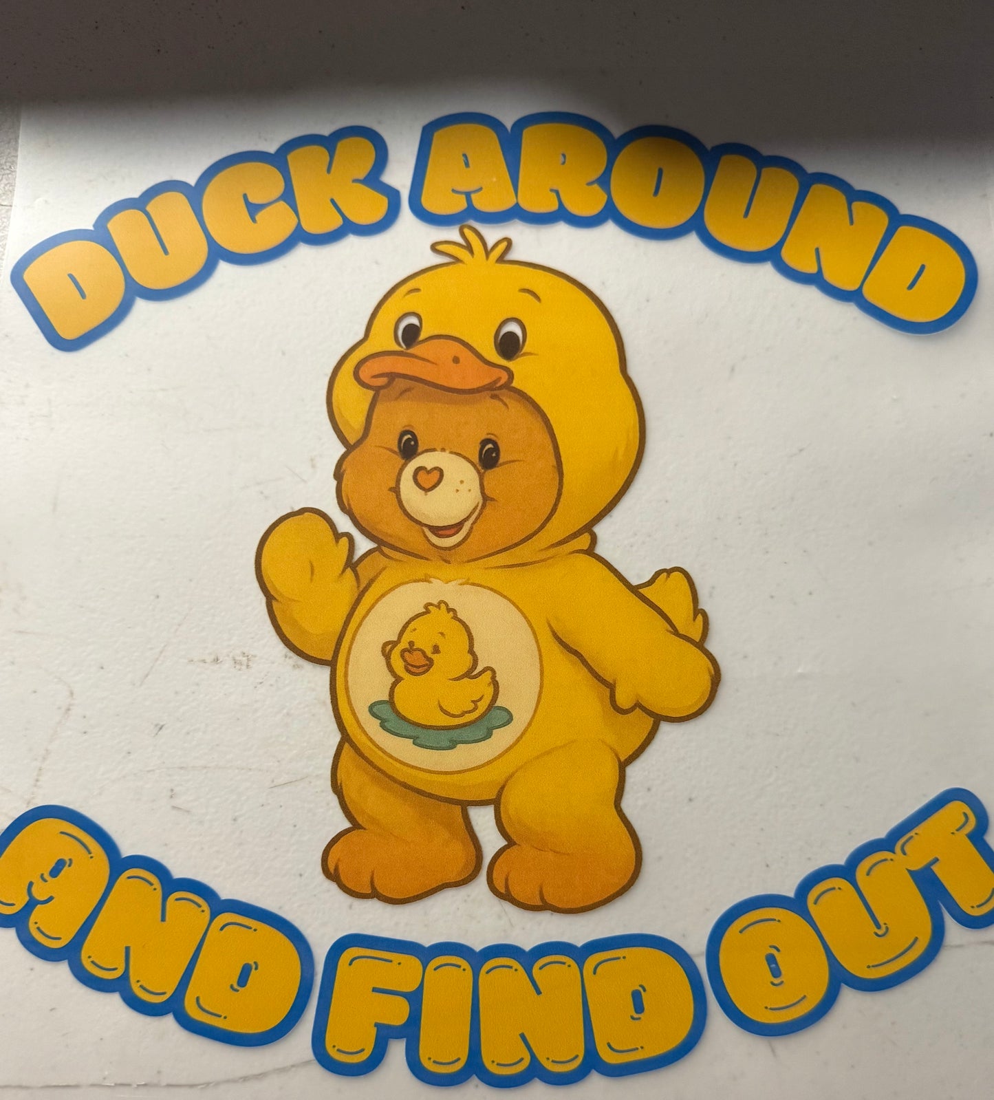 DUCK AROUND AND FIND OUT BEAR