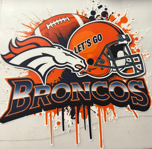 BRONCOS PAINT SPLATTER