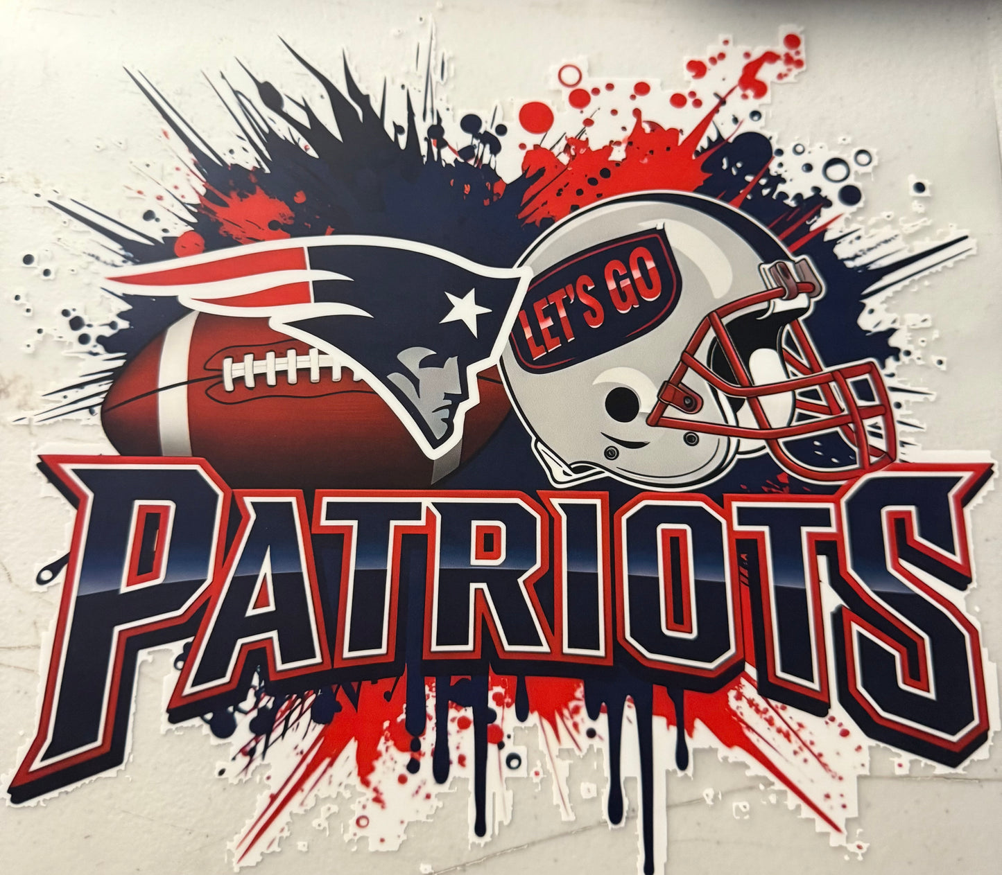 PATRIOTS PAINT SPLATTER