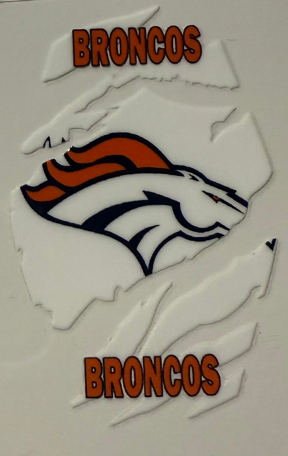 BRONCOS MOTEL KEYCHAIN DECAL