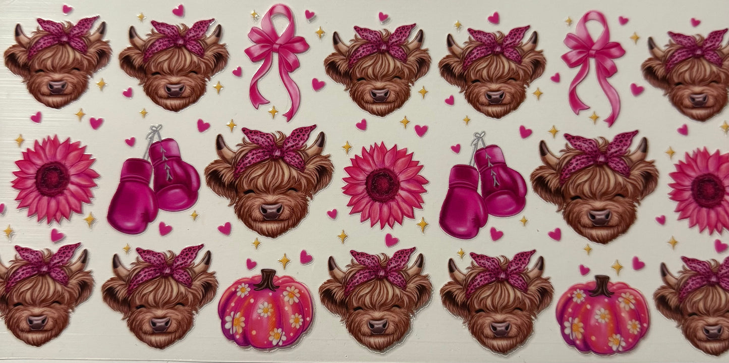 BREAST CANCER BOXING GLOVES COWS PUMPKINS