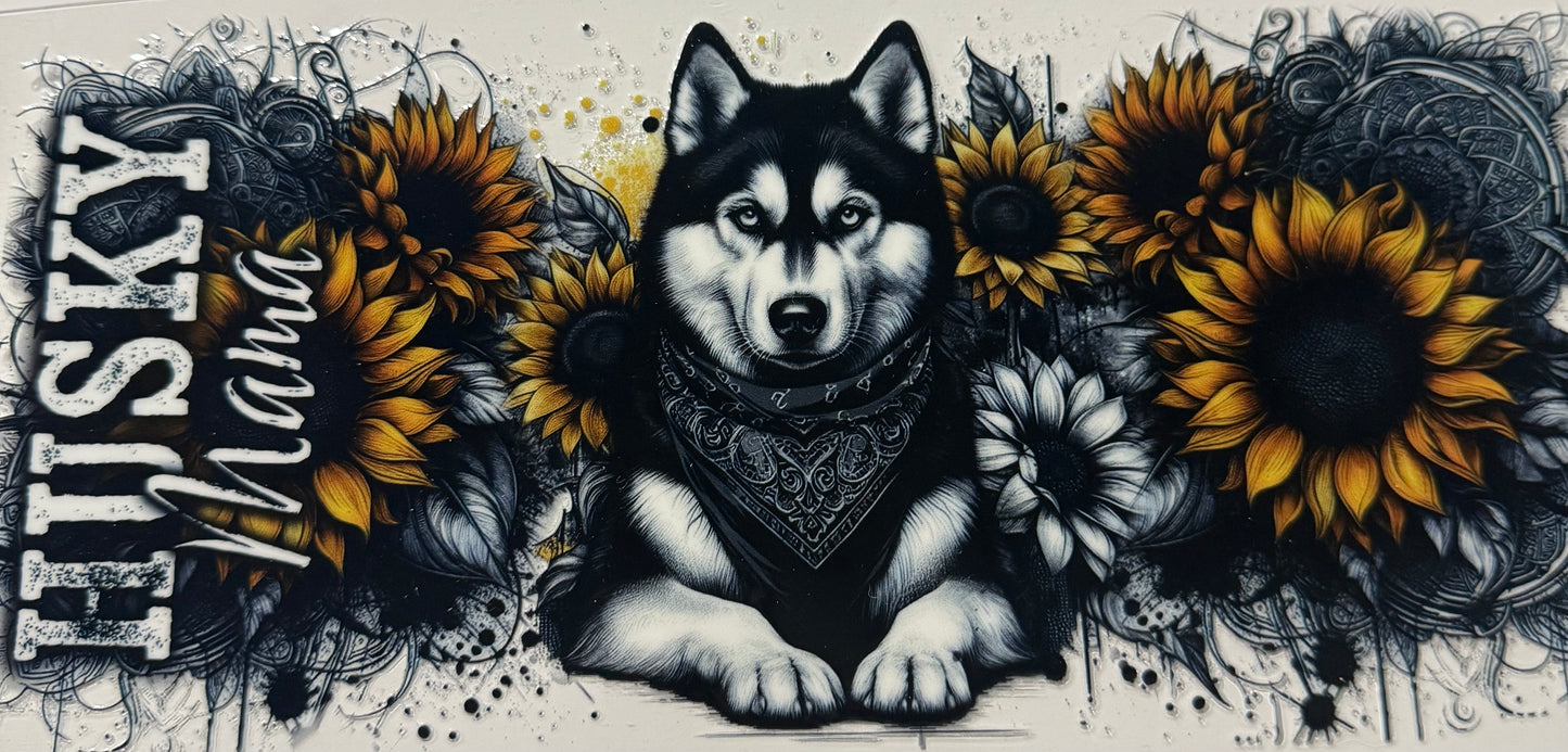 HUSKY MAMA SUNFLOWERS