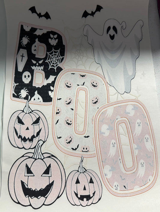BOO PUMPKINS (SHOWS UP IN COLOR) SINGLE COLOR
