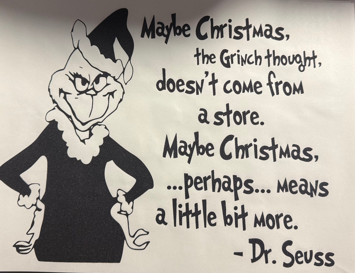 MERRY CHRISTMAS GRINCH