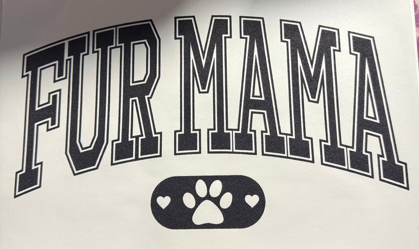 FUR MAMA WITH PAW PRINT