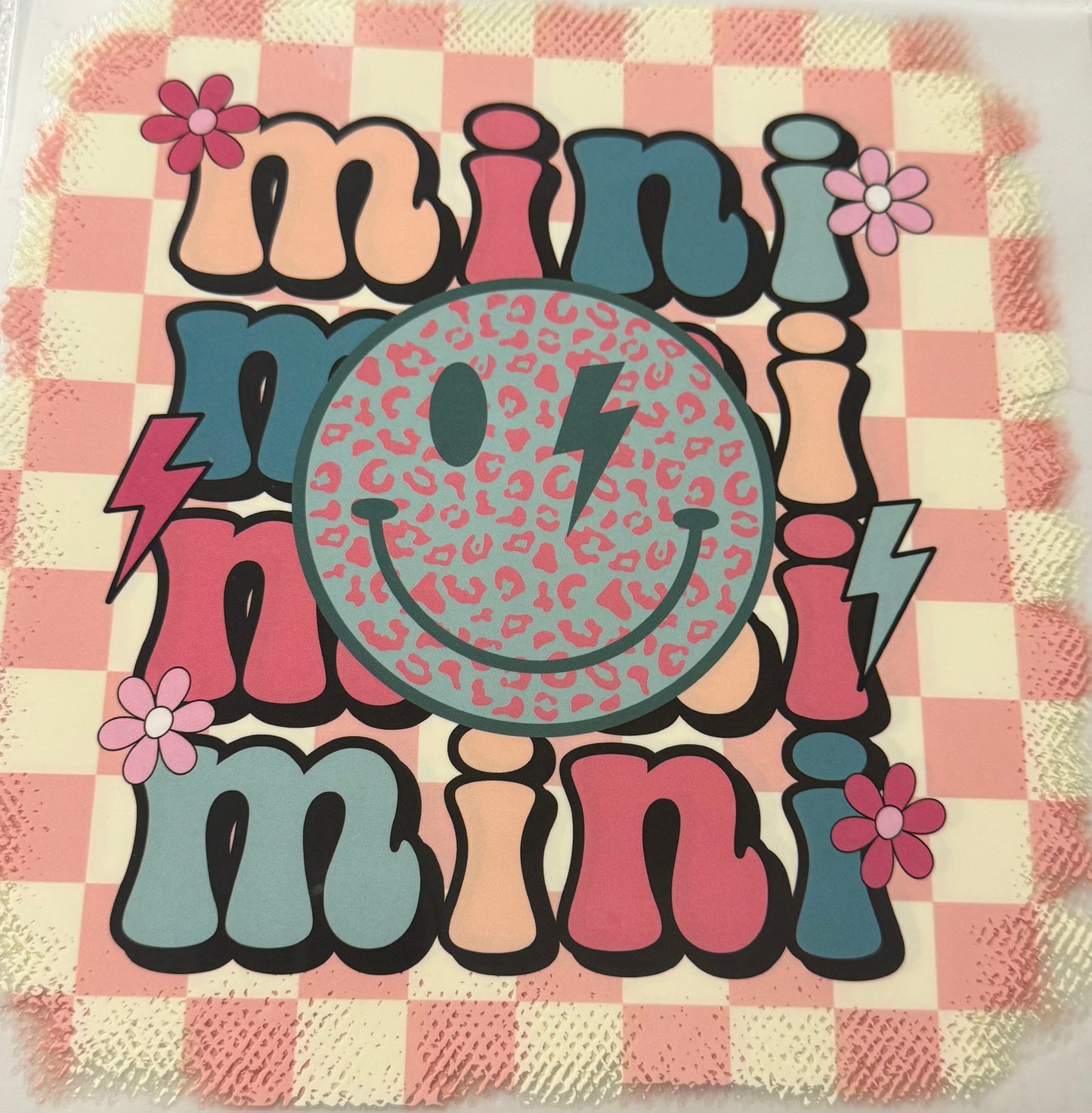 MINI MINI MINI MINI SMILEY FACE CHECKERED