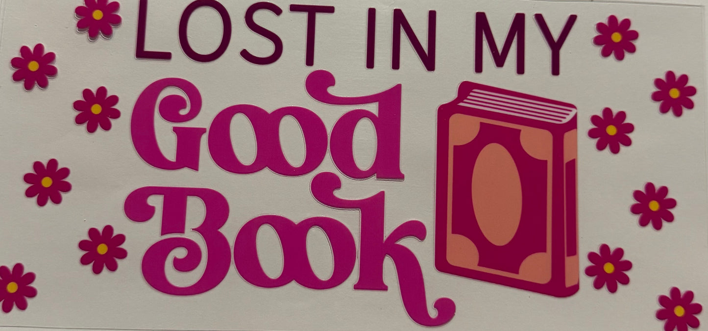 LOST IN MY GOOD BOOK PINK FLOWERS