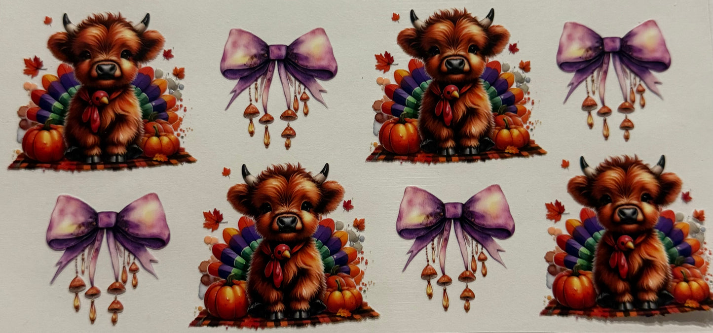 TURKEY COW WITH BOWS