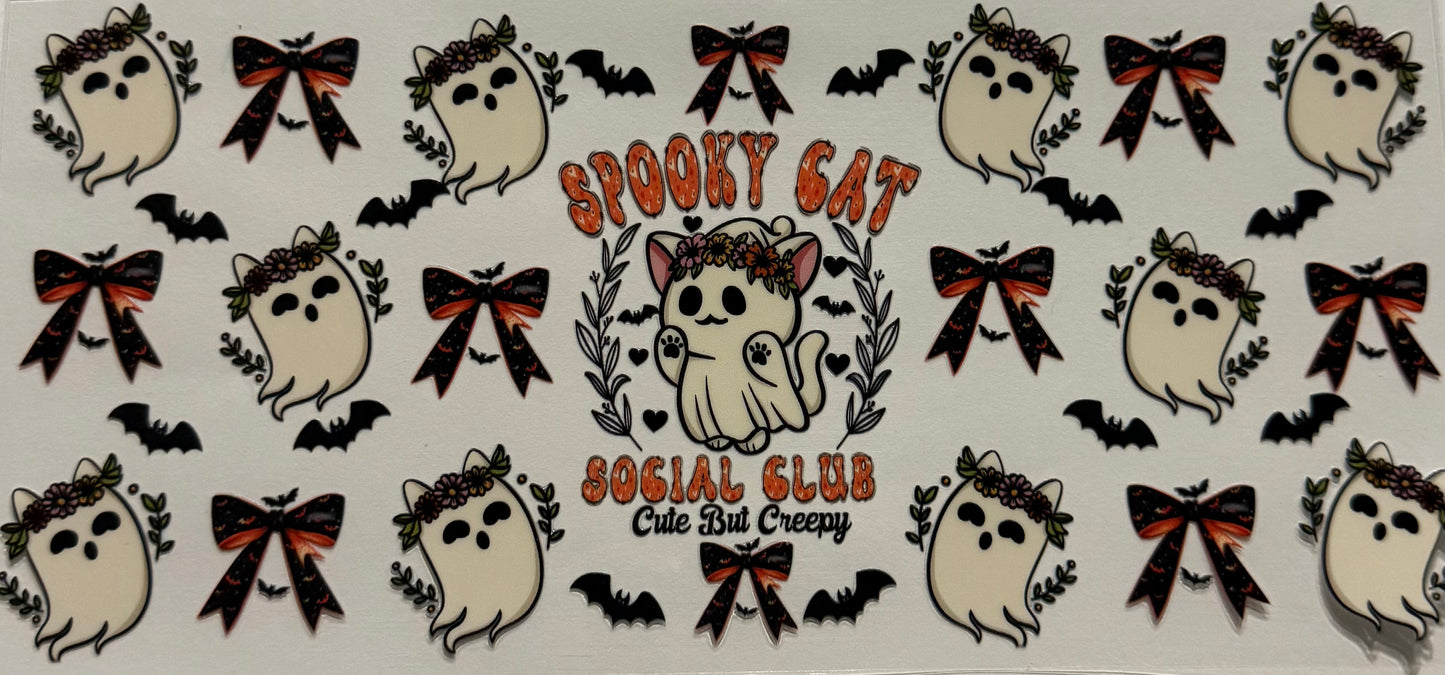 SPPOKY CAT SOCIAL CLUB GHOST CATS