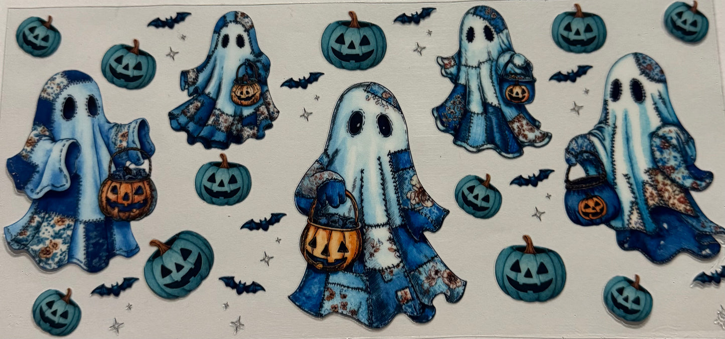 GHOST QUILT PUMPKINS