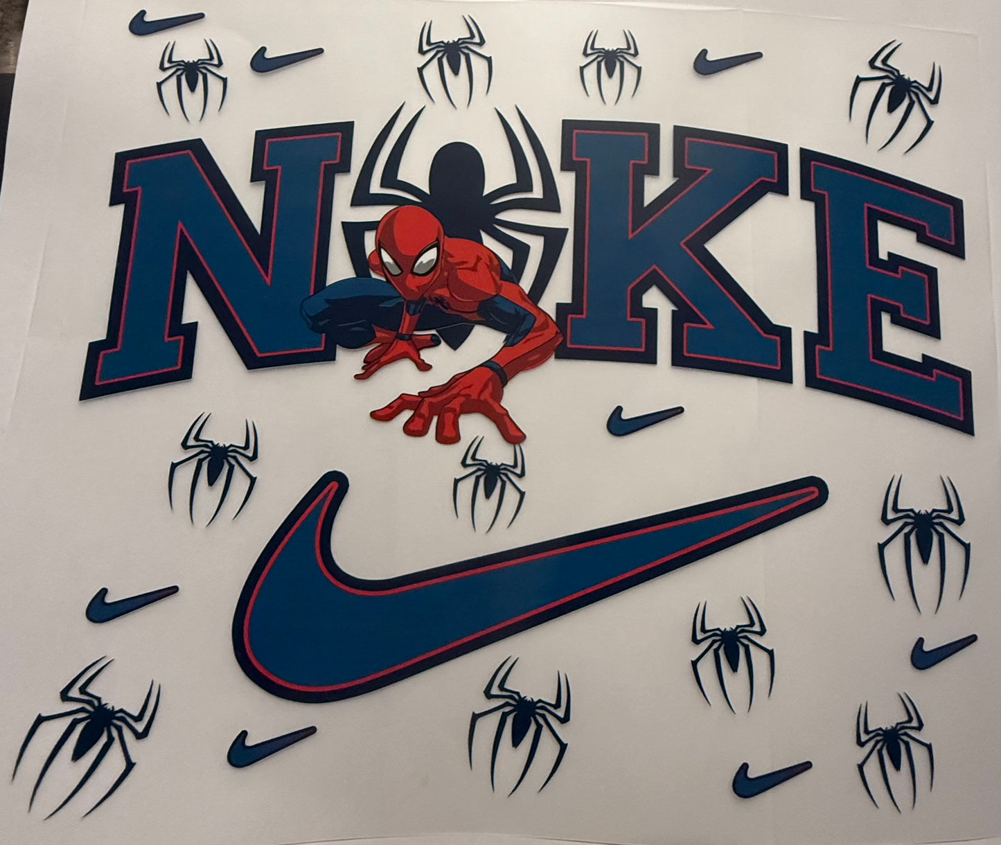 BLUE IKE WITH SPIDERS