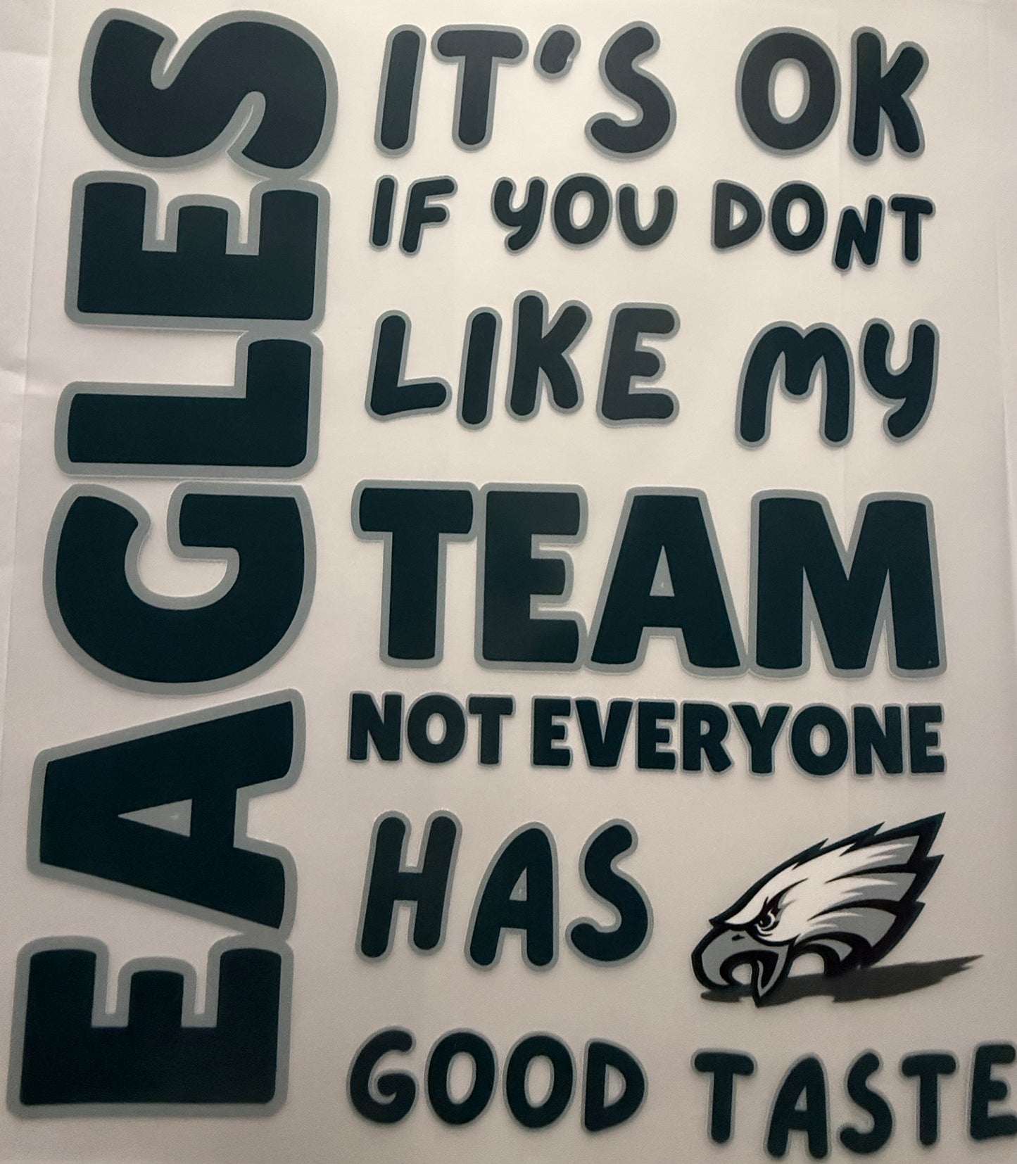 EAGLES ITS OK IF YOU DONT LIKE MY TEAM