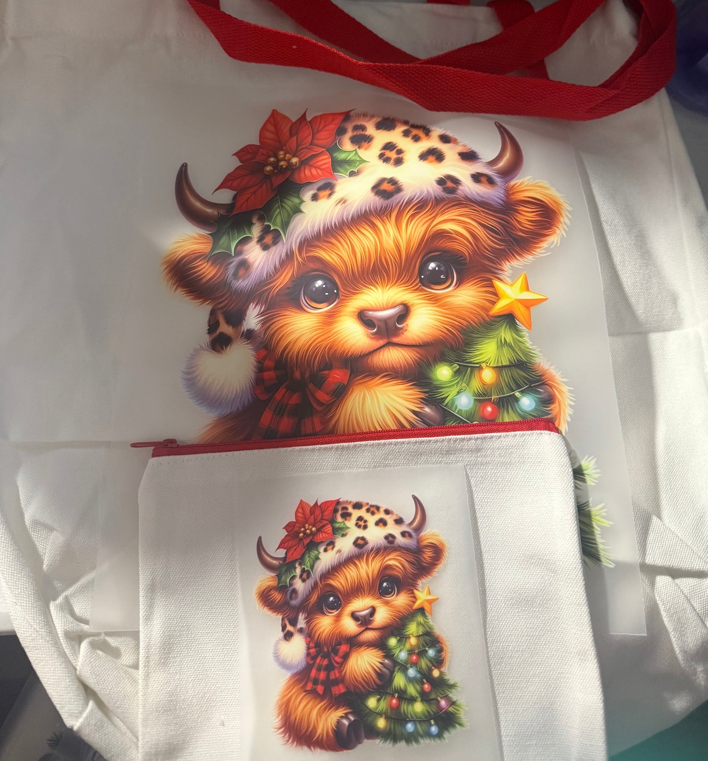 COW LEOPOARD HAT RED