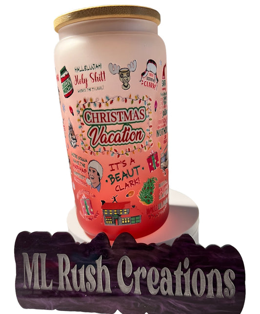 Christmas Vacation Red Ombre Libbey