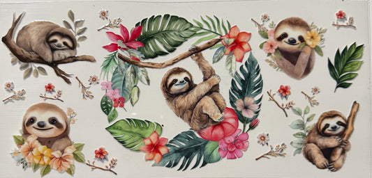 SLOTH WITH LEAVES