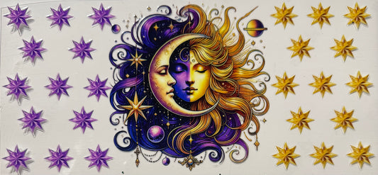 MOON AND STAR PURPLE GOLD