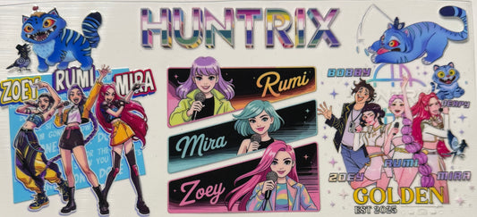 HUNTRX BLACK BACKGROUND AND CAT