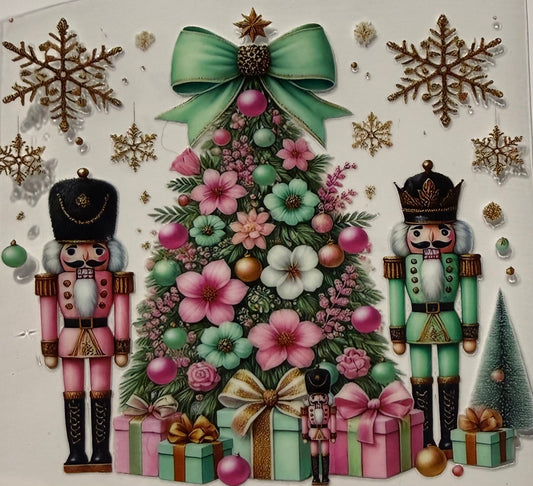 PINK GREEN NUTCRACKERS
