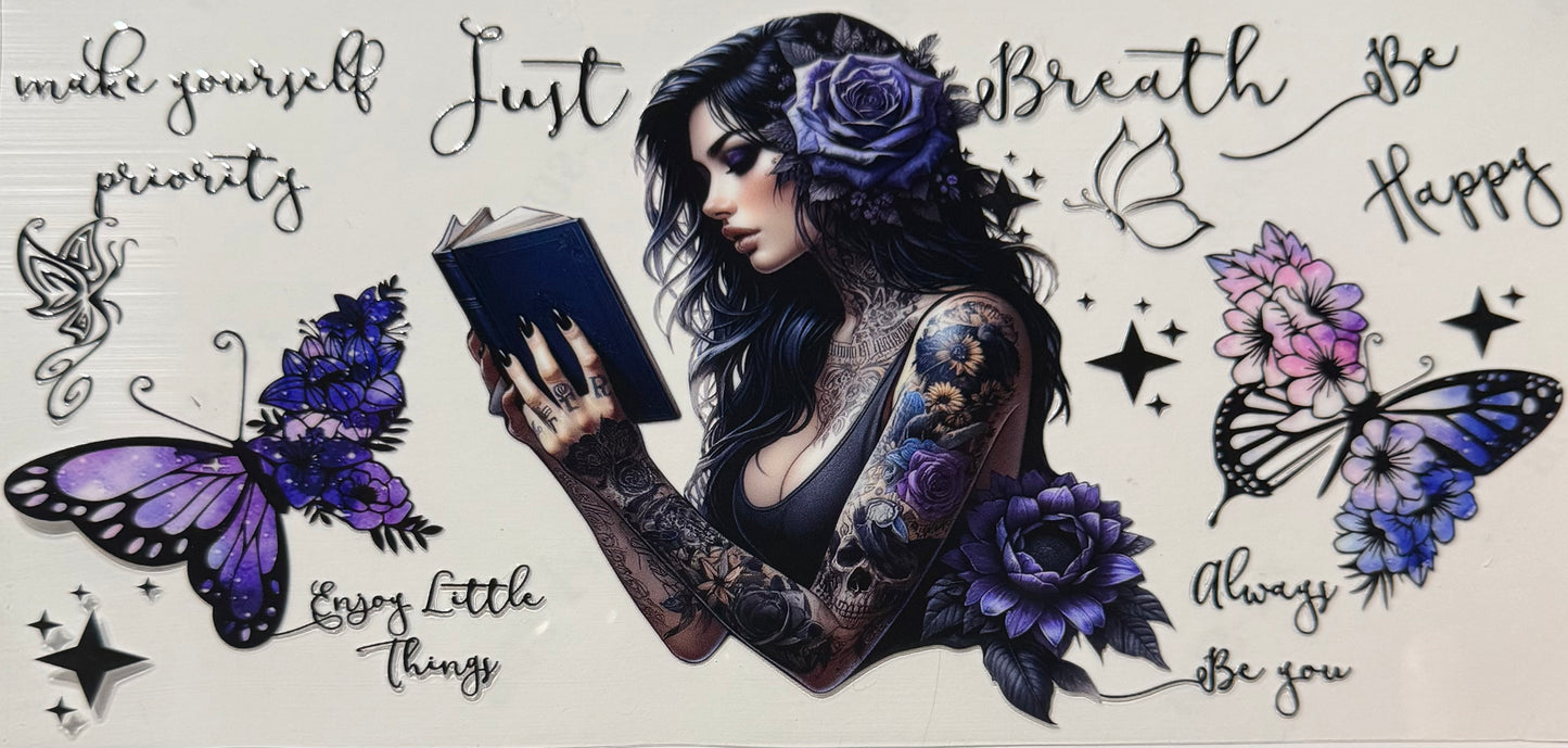 JUST BREATH GIRL BOOK BUTTERFLIES