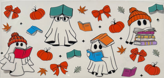 GHOSTS READING BOOKS