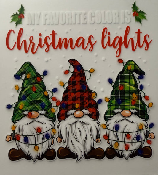 CHRISTMAS LIGHTS GNOMES POCKET