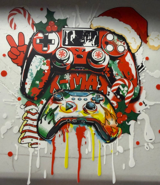 GAMER CONTROLLERS SANTA HAT