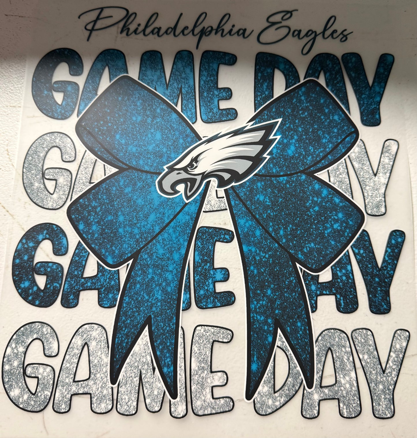 GAME DAY EAGLES BOW