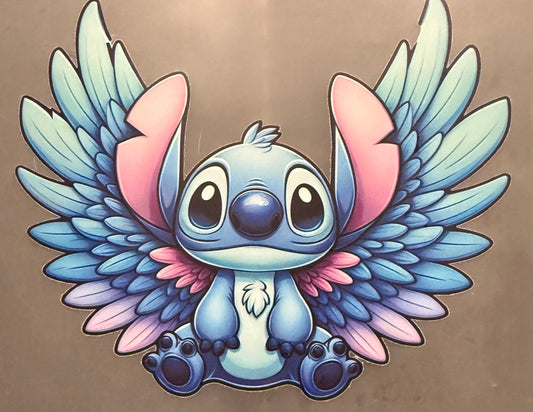 BLUE ALIEN WITH WINGS