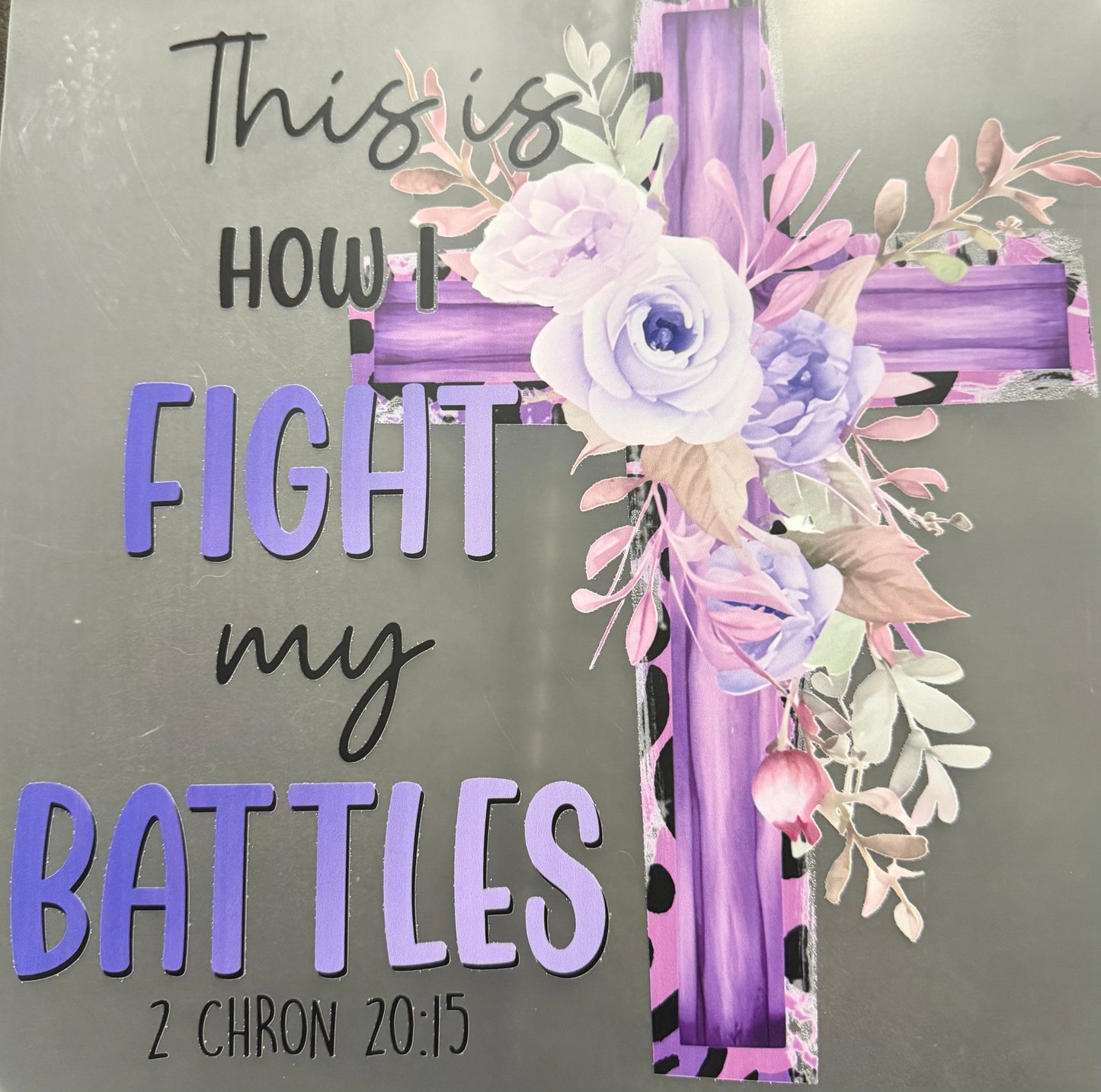 FIGHT BATTLES PURPLE