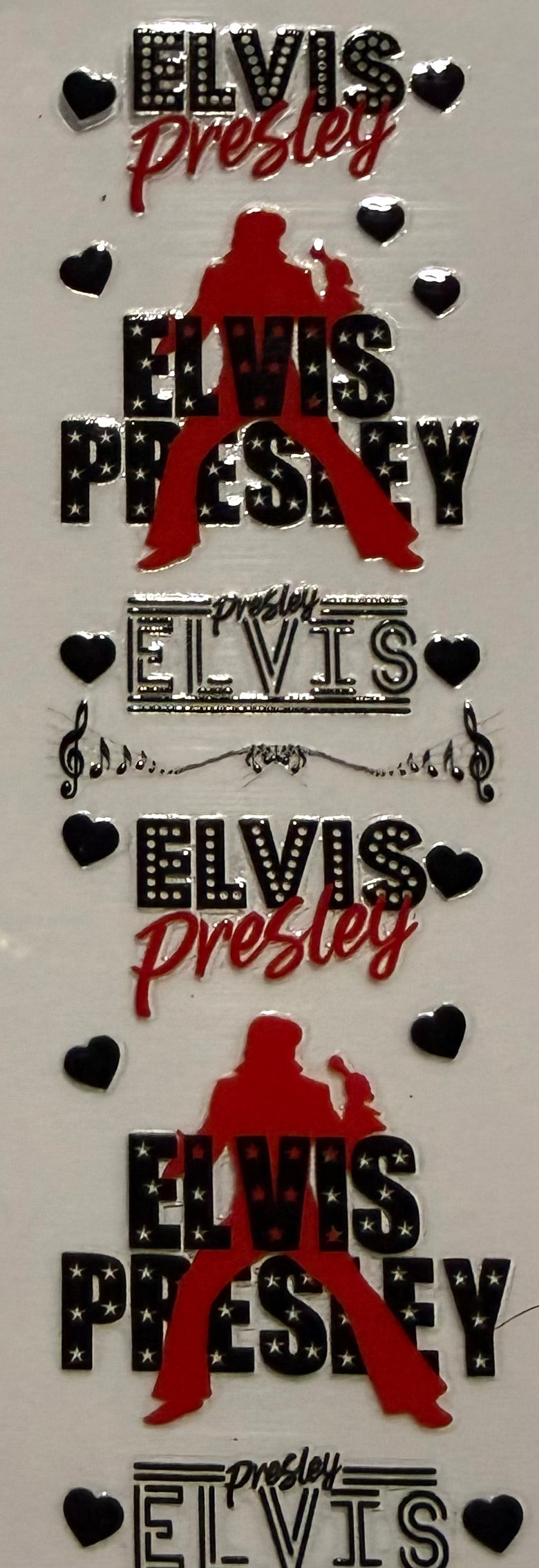 ELVIS BLACK AND RED
