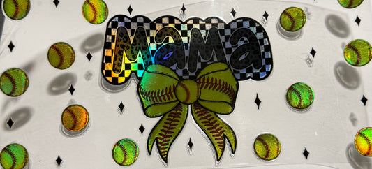 MAMA SOFTBALL HOLOGRAPHIC