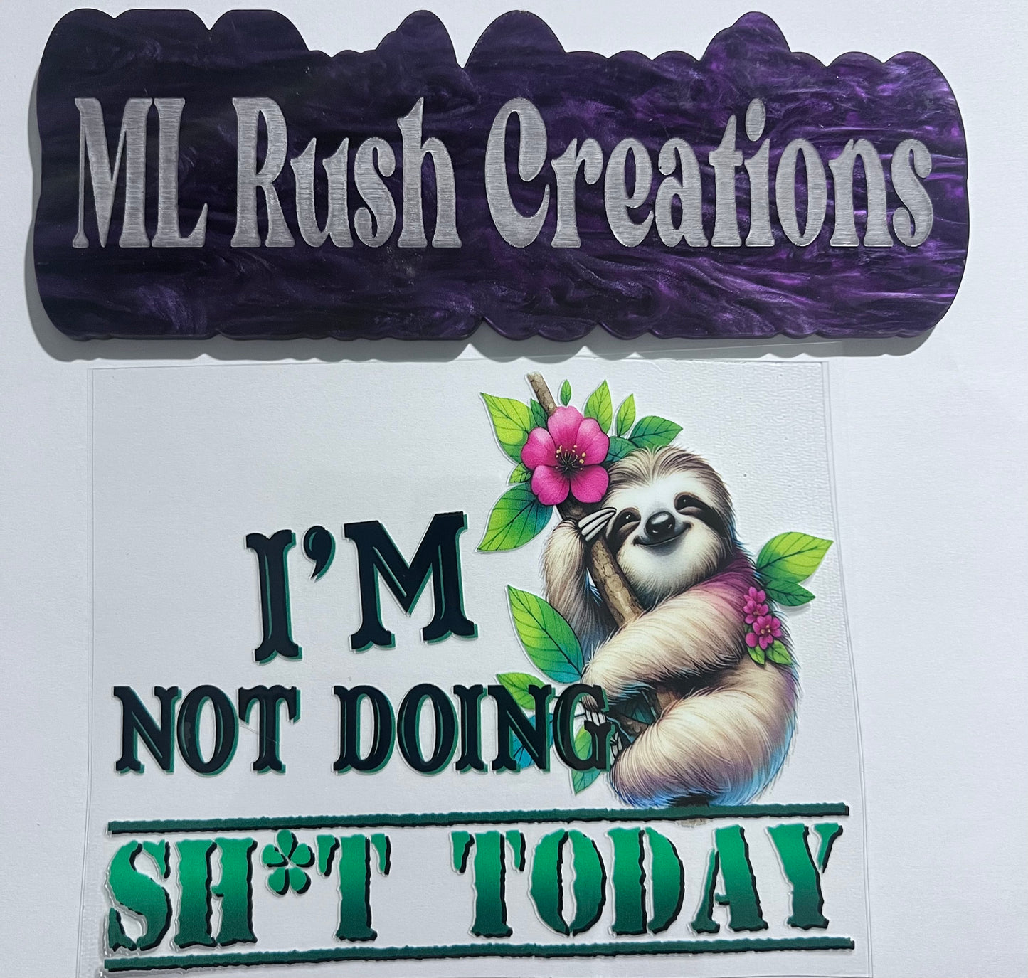 IM NOT DOING S TODAY SLOTH