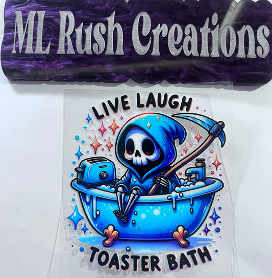 LIVE LAUGH TOASTER BATH