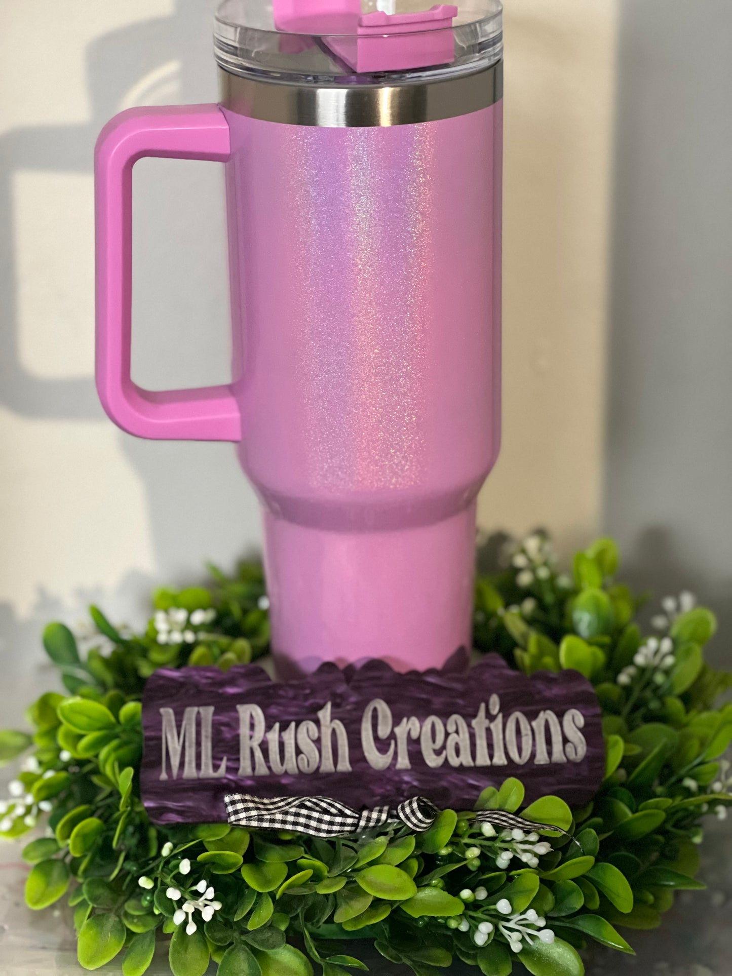 Light Purple Shimmer 40oz Tumbler