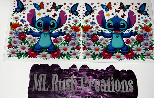BLUE ALIEN BUTTERFLIES FLOWERS