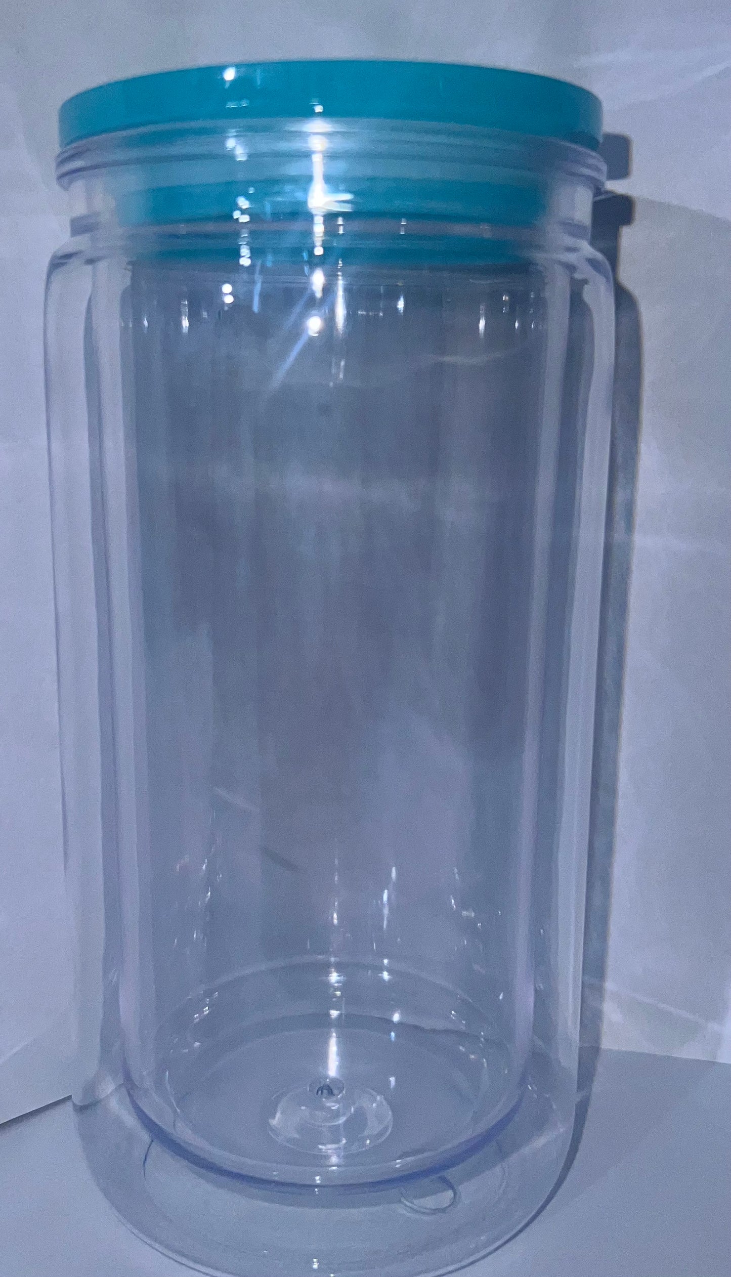 16oz Blue Lid Acrylic Snow Globe