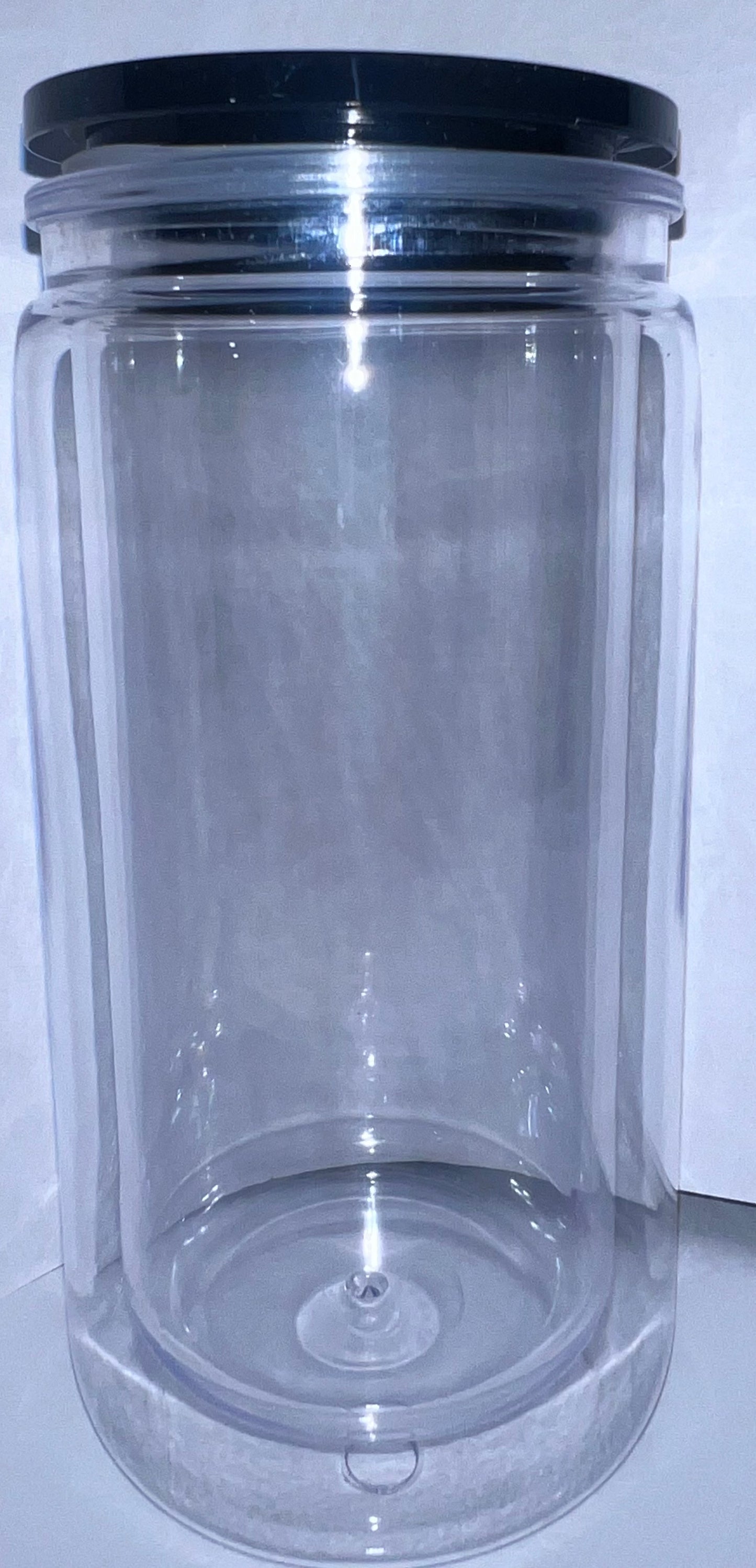 16oz Black Lid Acrylic Snow Globe
