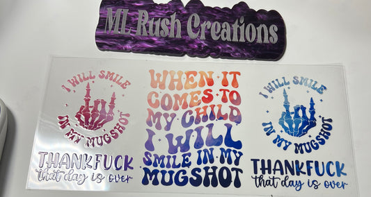 Smile in My Mugshot Decal