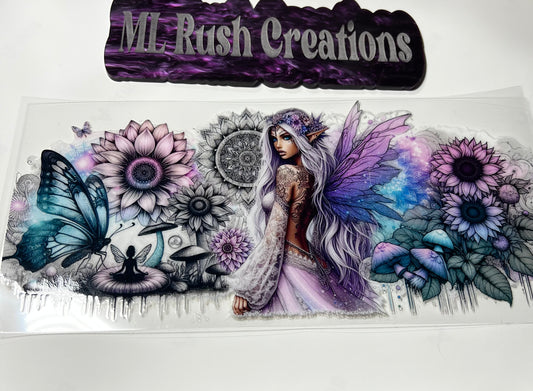Beautiful Fairy Girl with Flowers & Decal