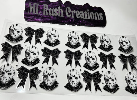 Jason with Black Bows Decal