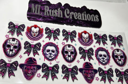 Horror Guys with Bows Decal