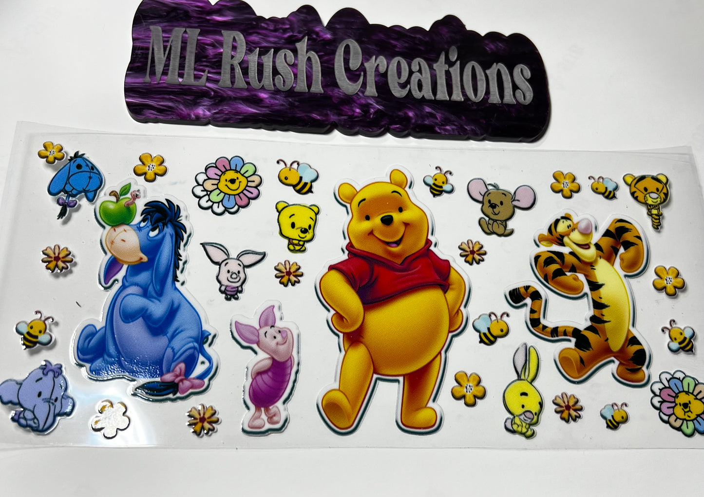 Yellow Bear, Orange Tiger Blue Donkey Decal