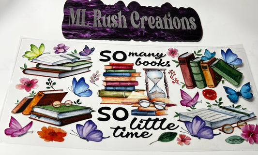 So Many Books, So Little Time Decal