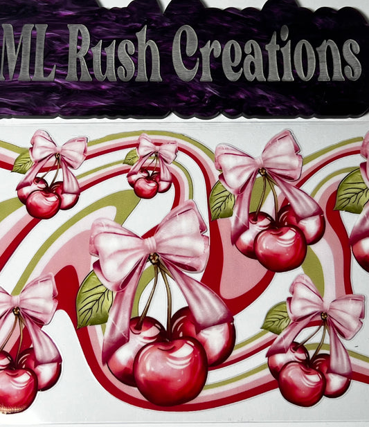 CHERRIES SWIRL DECAL